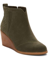 TOMS - Clare Wedge Bootie - Lyst