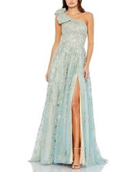 Mac Duggal - Embellished Bow One Shoulder A-Line Gown - Lyst