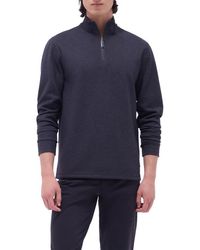 Bugatchi - Quarter Zip Performance Pullover - Lyst