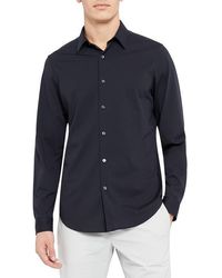 Theory - Sylvain Nd Structure Knit Button-Up Shirt - Lyst