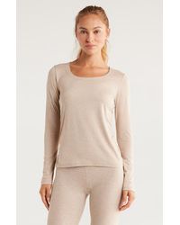 Zella - Restore Soft Lite Ruched Long Sleeve T-Shirt - Lyst