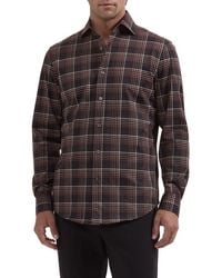 Bugatchi - Devon Ooohcotton Plaid Button Up Performance Shirt - Lyst