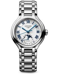 Longines - Primaluna Moonphase Bracelet Watch, 34Mm - Lyst