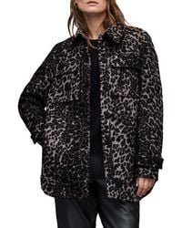 AllSaints - Jessa Leo Leopard Print Faux Fur Jacket - Lyst