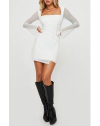 Princess Polly - Martinez Long Sleeve Minidress - Lyst