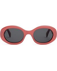 Celine Triomphe Oval Sunglasses, 52mm