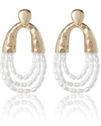 BCBGMAXAZRIA - Pear Hoop Earrings - Lyst