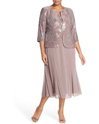 alex evenings two piece dresses