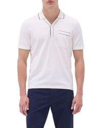 Bugatchi - Tipped Cotton & Silk Pocket Polo Sweater - Lyst