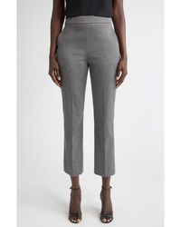 St. John - Emma Mélange Stretch Twill Crop Pants - Lyst