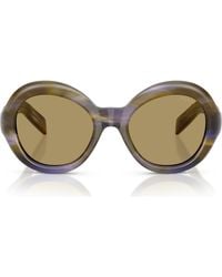 Prada - 53Mm Gradient Round Sunglasses - Lyst