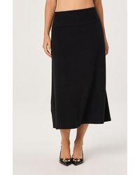 Astr - Knit Midi Skirt - Lyst