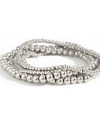 Mint & Lily - 3Mm & 5Mm Beaded Bracelet Stacking Set - Lyst
