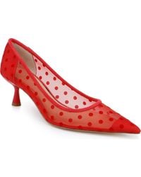 Badgley Mischka - Elena Pointed Cap Toe Pump - Lyst