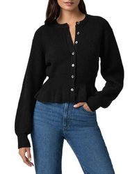 PAIGE - Roslin Wool Blend Peplum Cardigan - Lyst