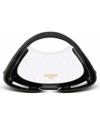 Balmain - Two-Tone Quilted Small Jolie Madame Bag - Lyst