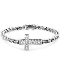 David Yurman - Cross Station Bracelet - Lyst