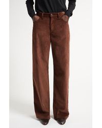 The Row - Eglitta Cotton & Cashmere Corduroy Wide Leg Pants - Lyst