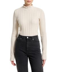 MARCELLA - Samia Mock Neck Knit Top - Lyst