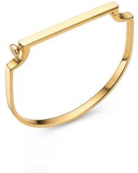 Monica Vinader - Signature Thin Bangle Bracelet - Lyst