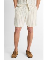Vince - Stripe Hemp Beach Shorts - Lyst