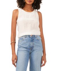 Vince Camuto - Beaded Sleeveless Top - Lyst