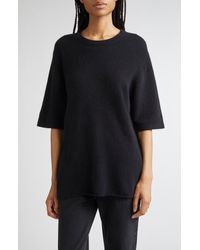 Loulou de Saison - Raven Mercerized Wool & Yak Hair Blend Sweater - Lyst
