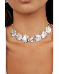 Ettika - Santorini Shell Choker Necklace - Lyst