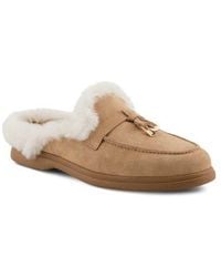 Spring Step - Gistel Faux Fur Trim Mule - Lyst