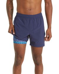 Chubbies 5.5-inch Compression Shorts - Blue