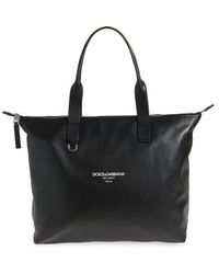 Dolce & Gabbana - Leather Shopper Bag - Lyst