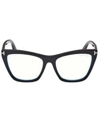 Tom Ford - 54Mm Cat Eye Light Blocking Optical Glasses - Lyst
