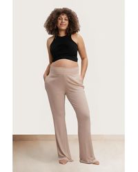Nom Maternity - Super Soft Rib Maternity Pants - Lyst