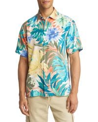 Tommy Bahama Tortola Fuego Bay Short Sleeve Button-up Shirt in Blue for ...