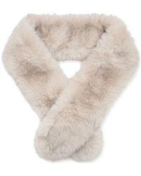 Mango - Faux Fur Shawl Scarf - Lyst