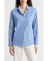 Alex Mill - Jo Stripe Cotton Poplin Button-Up Shirt - Lyst