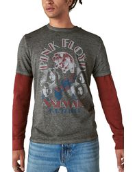 Lucky Brand - Pink Floyd '77 Burnout Graphic T-shirt - Lyst