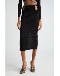 Dion Lee - Barbell Rope Jersey Midi Skirt - Lyst