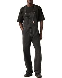 Levi's - Loose Cotton Denim Overalls - Lyst