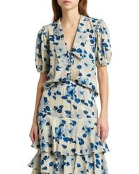 The Great - The Fairway Floral Cotton Button-up Shirt - Lyst