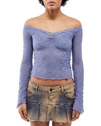 BDG - Rhia Off-the-shoulder Lace Top - Lyst