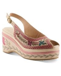 Spring Step - Artdevivre Slingback Platform Wedge - Lyst