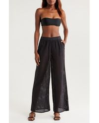 Solid & Striped - The Delaney Open Knit Cotton Cover-Up Pants - Lyst