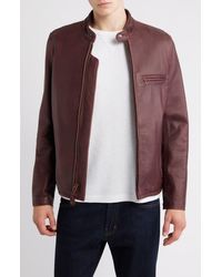 Schott Nyc - Café Racer Oil Tanned Leather Moto Jacket - Lyst