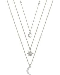 Ettika - Set Of 3 Celestial Pendant Necklaces - Lyst