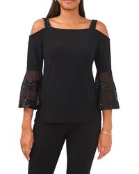 Chaus - Cold Shoulder Bell Sleeve Top - Lyst