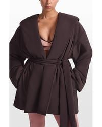 NikeSKIMS - Woven Stretch Nylon Wrap Coat - Lyst