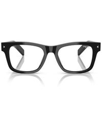 Prada - 55Mm Rectangular Light Blocking Glasses - Lyst