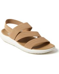 Dearfoams - Emilia Elastic Gore Strappy Sandal - Lyst