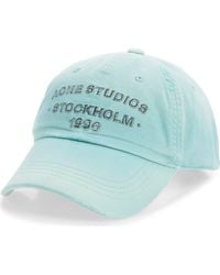 Acne Studios - Cuddy Logo Stamp Sunkissed Cotton Twill Baseball Cap - Lyst